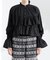 Sara mallika／COTTON VOLUMEFRILL SHORTBLOUSE