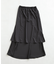 サテンフレアスカート