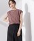カットジョーゼットノースリーブTシャツ