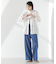 ライトデニムドロストセンタープレスパンツ(セットアップ可)