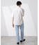 「大人のワイドシャツ」バンドカラー 半袖