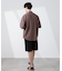 「大人のワイドシャツ」バンドカラー 半袖