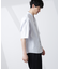 「大人のワイドシャツ」バンドカラー 半袖