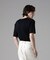 「ASSEMBLANC」ウォッシャブルシルクワイドリブVネックニットTシャツ