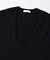 「ASSEMBLANC」ウォッシャブルシルクワイドリブVネックニットTシャツ