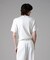 「ASSEMBLANC」ウォッシャブルシルクワイドリブVネックニットTシャツ