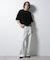 スポンディッシュ メッシュ クルーネックニットTEE
