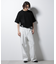 スポンディッシュ メッシュ クルーネックニットTEE