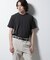 ｢Damerino｣ヘリンボンクルーネックTシャツ／防シワ・吸水速乾・UVカット