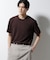 ｢Damerino｣ヘリンボンクルーネックTシャツ／防シワ・吸水速乾・UVカット