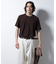 ｢Damerino｣ヘリンボンクルーネックTシャツ／防シワ・吸水速乾・UVカット