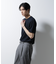 ｢Damerino｣ヘリンボンクルーネックTシャツ／防シワ・吸水速乾・UVカット