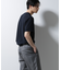 ｢Damerino｣ヘリンボンクルーネックTシャツ／防シワ・吸水速乾・UVカット
