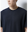 ｢Damerino｣ヘリンボンクルーネックTシャツ／防シワ・吸水速乾・UVカット