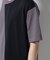 デザイン切替クルーネックTシャツ 半袖