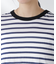 ボーダーシアーコットンTシャツ