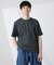 パネルボーダーTシャツ 半袖