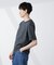 パネルボーダーTシャツ 半袖