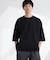 ルーズフィットワイドスリーブTシャツ 7分袖
