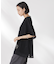 メッシュ×シフォンコンビチュニックトップス