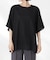 メッシュ×シフォンコンビチュニックトップス