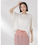 メッシュ×シフォンコンビチュニックトップス