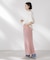 メッシュ×シフォンコンビチュニックトップス