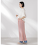 メッシュ×シフォンコンビチュニックトップス