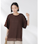 メッシュ×シフォンコンビチュニックトップス