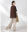 メッシュ×シフォンコンビチュニックトップス