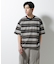 マルチボーダーリラックスＴシャツ 半袖
