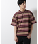 マルチボーダーリラックスＴシャツ 半袖