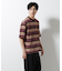 マルチボーダーリラックスＴシャツ 半袖