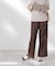 ボタニカルプリントイージーワイドパンツ(セットアップ可)