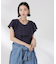 ラッフルカラーカットノースリーブトップス