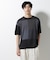 ブロックチェックニットTシャツ 半袖
