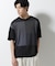 ブロックチェックニットTシャツ 半袖