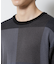 ブロックチェックニットTシャツ 半袖