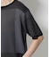 ブロックチェックニットTシャツ 半袖
