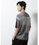 ブロックチェックニットTシャツ 半袖