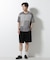 ブロックチェックニットTシャツ 半袖
