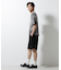 ブロックチェックニットTシャツ 半袖