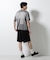 ブロックチェックニットTシャツ 半袖