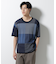 ブロックチェックニットTシャツ 半袖