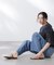 Healthy DENIM／別注 Pink Pepper Midrise ワイドデニム