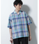 Fabric by INDIA オールドライクマドラスチェックシャツ 半袖