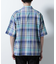 Fabric by INDIA オールドライクマドラスチェックシャツ 半袖