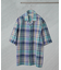 Fabric by INDIA オールドライクマドラスチェックシャツ 半袖