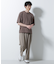 フェイクレイヤードキーネックTシャツ 半袖