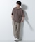 フェイクレイヤードキーネックTシャツ 半袖